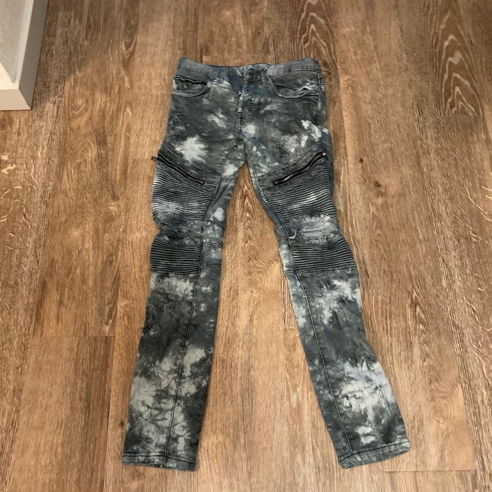 DOPE Blue Cloud Dye Jeans